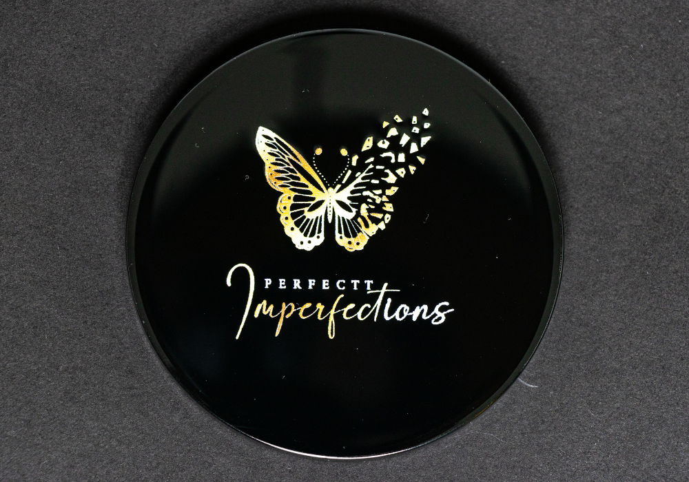 UNDETERRED BUTTERFLY COMPACT MIRROR