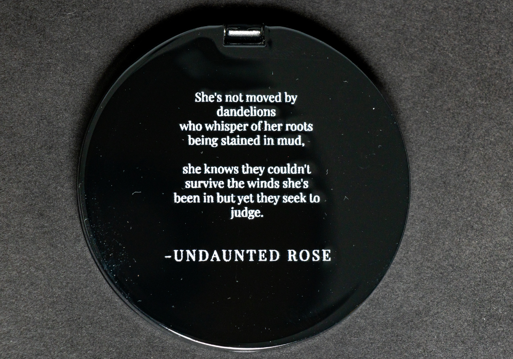 UNDAUNTED ROSE COMPACT MIRROR